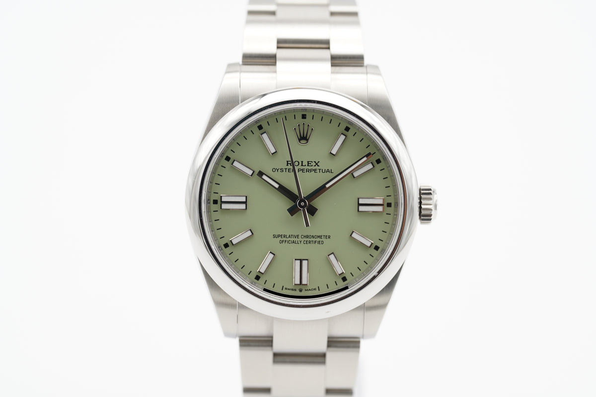 Rolex Oyster Perpetual Pistachio 41 134300 Full-Set 2026