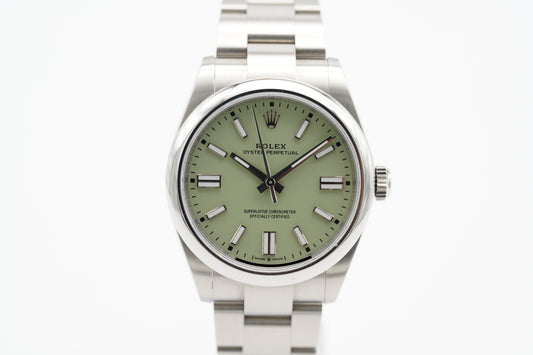Rolex Oyster Perpetual Pistachio 41 134300 Full-Set 2026