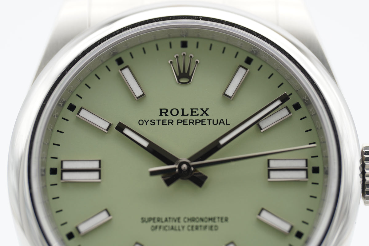 Rolex Oyster Perpetual Pistachio 41 134300 Full-Set 2026