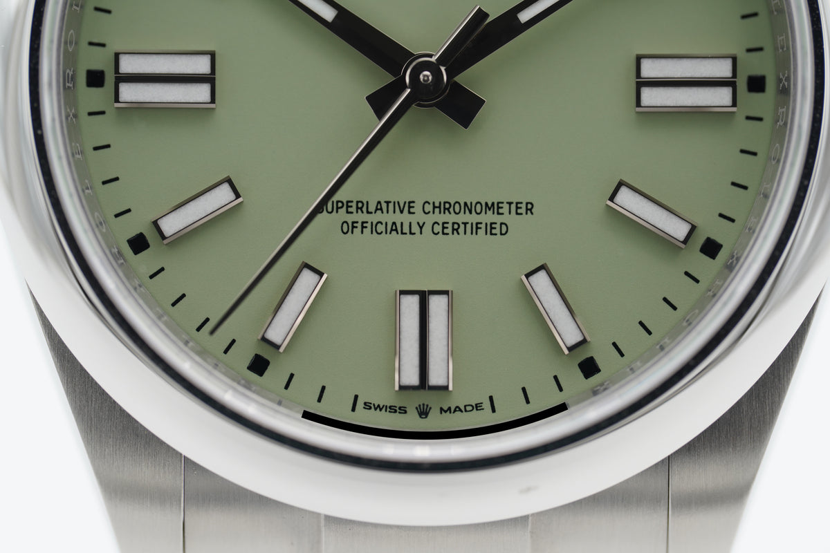 Rolex Oyster Perpetual Pistachio 41 134300 Full-Set 2026