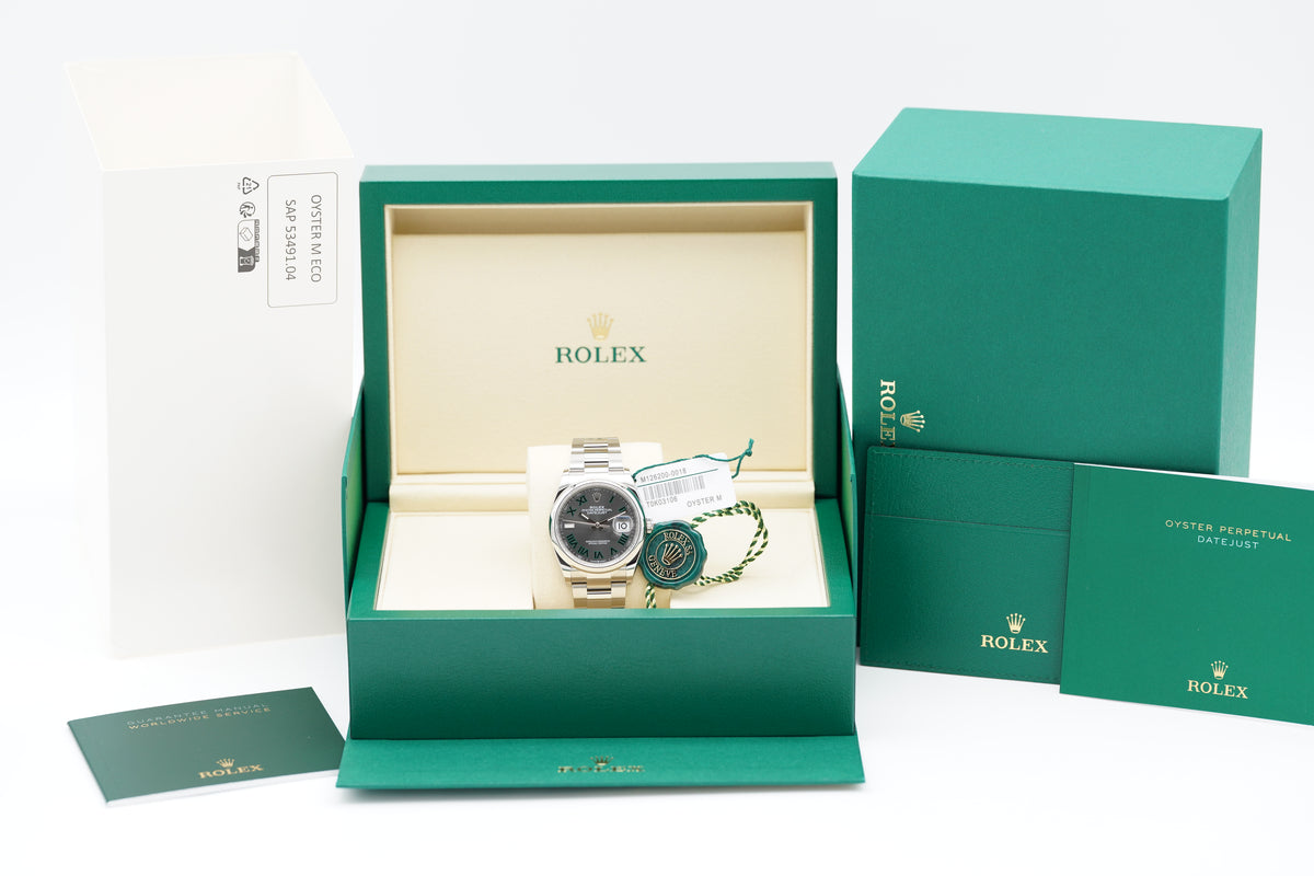 Rolex Datejust 36 Wimbledon 126200 Full-Set 2026 Neu