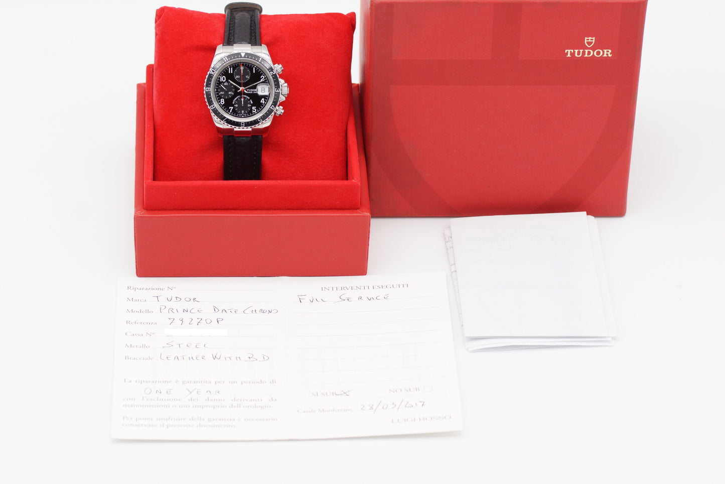 Tudor Prince Date Tiger 79270P Black Box 1998