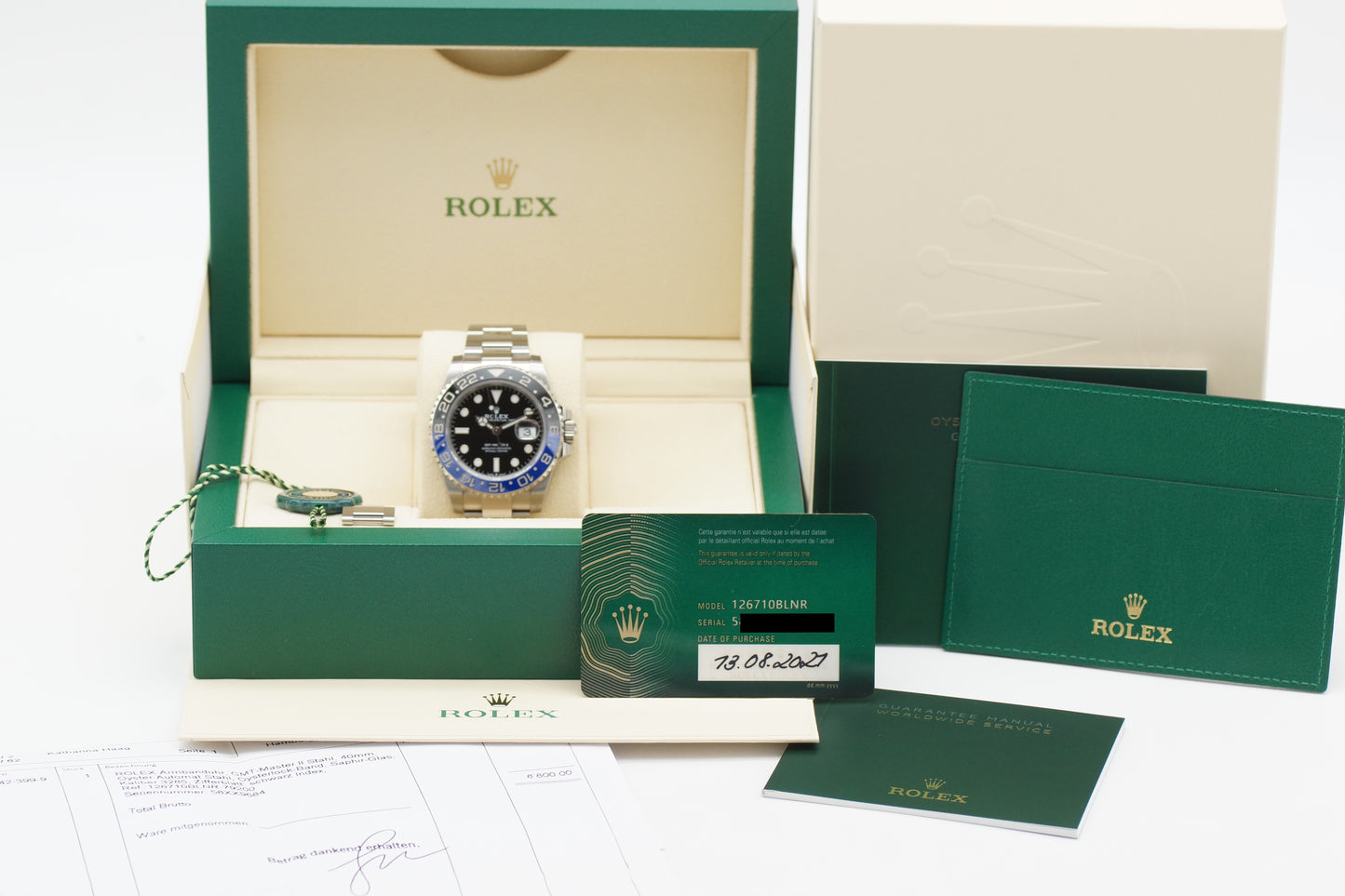 Rolex GMT-Master II Batman 126710BLNR Full-Set 2021