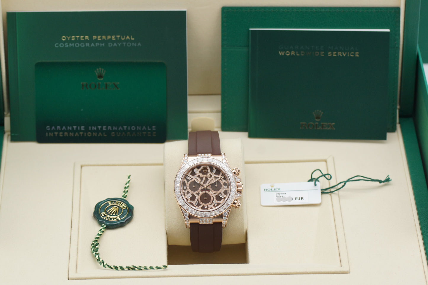 Rolex Daytona Giraffe 126555TBR Roségold Oysterflex Full-Set 2025