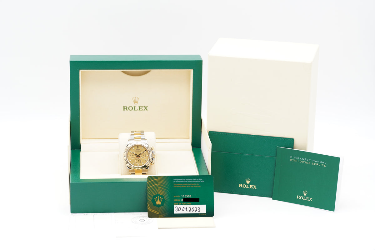 Rolex Cosmograph Daytona 116503 Gelbgold Full-Set 2023