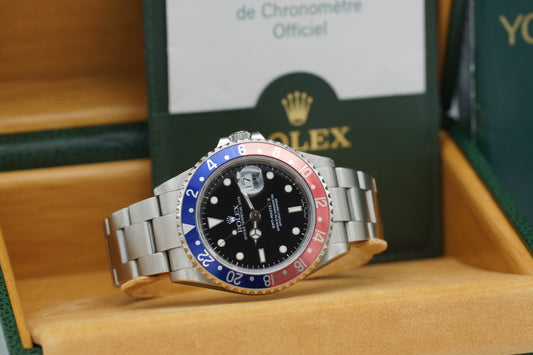 Rolex GMT-Master II 16710 Jubilee 40mm Pepsi Full-Set 2005
