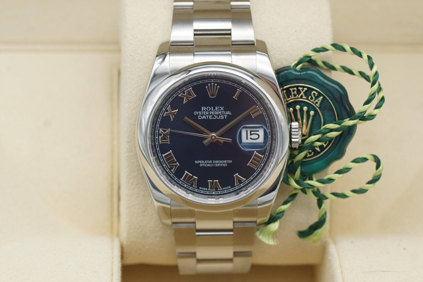 Rolex Datejust 36 Blau 116200 Full-Set 2017