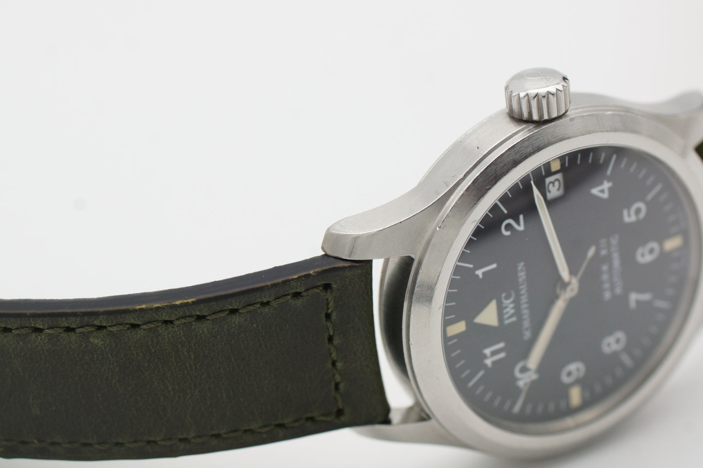 IWC Pilot Mark XII 3241 Schwarz 36mm Full-Set 1999