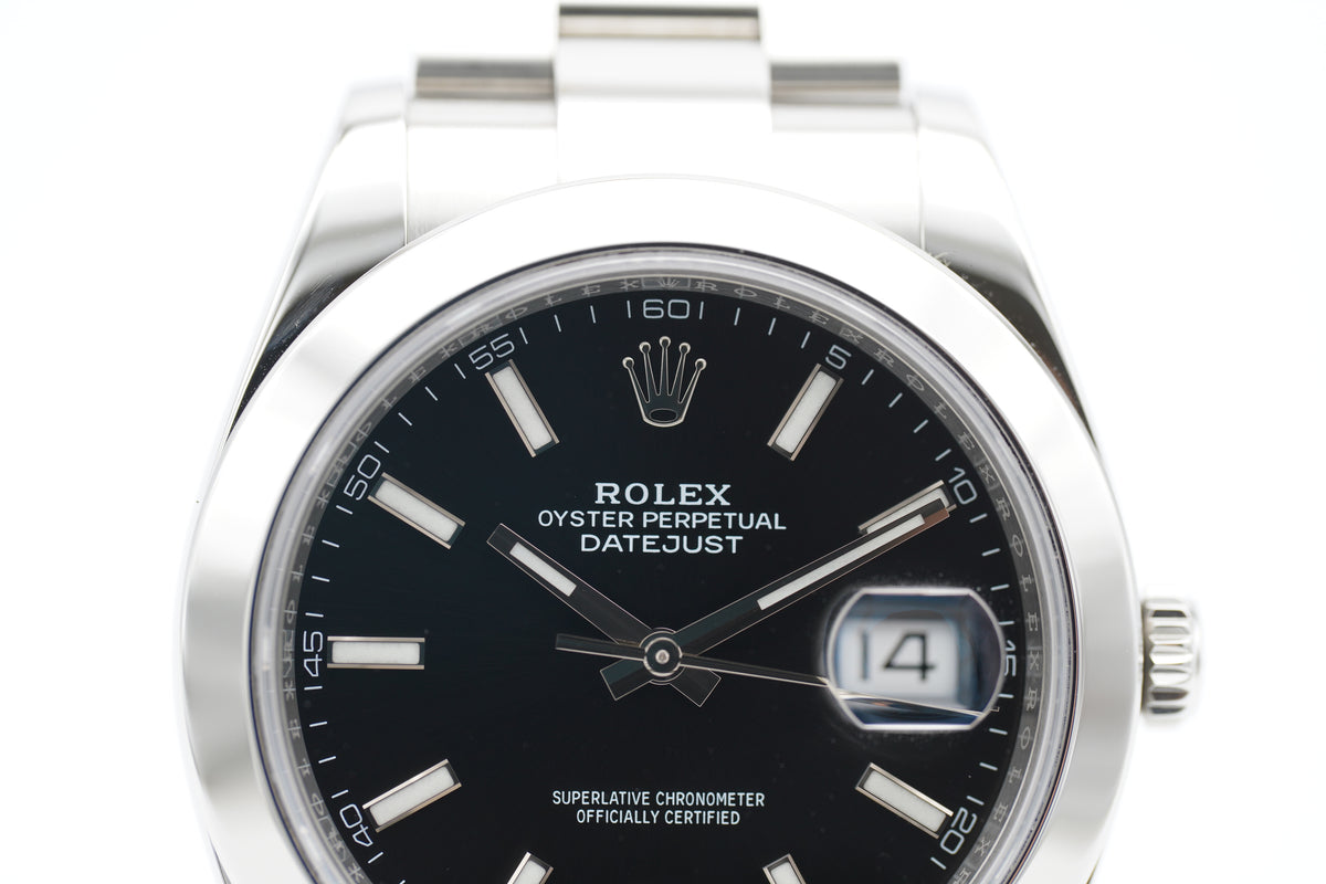 Rolex Datejust 41 126300 Schwarz Full-Set 2017 (LC100)