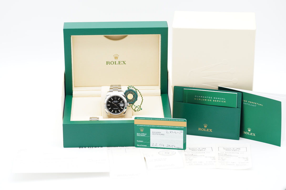 Rolex Datejust 41 126300 Schwarz Full-Set 2017 (LC100)