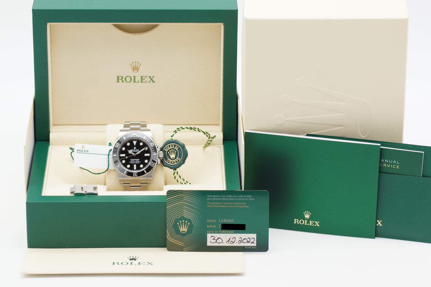 Rolex Submariner No-Date 124060 Full-Set 12/2022
