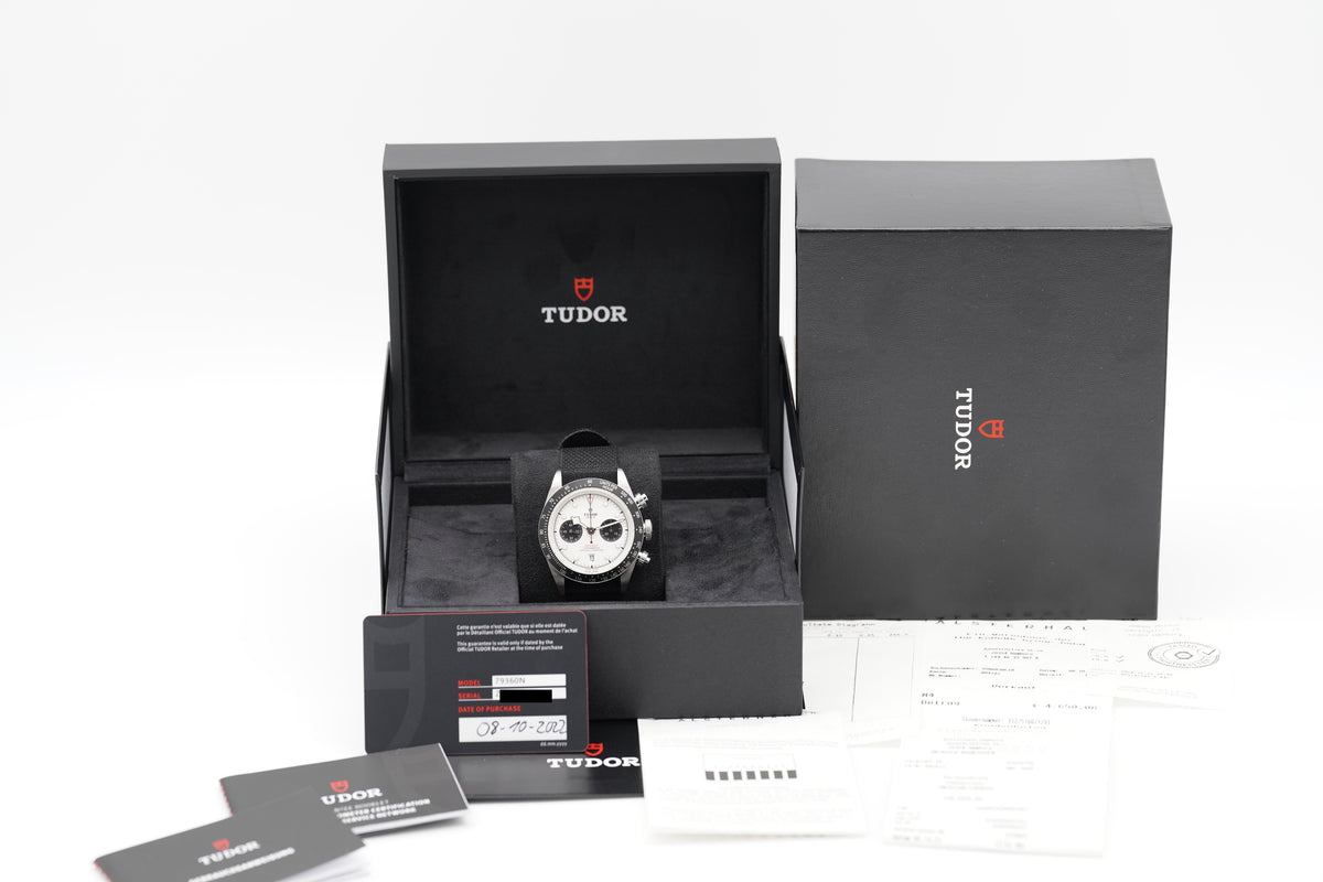 Tudor Black Bay Chrono 79360N Weiß Full-Set 2022