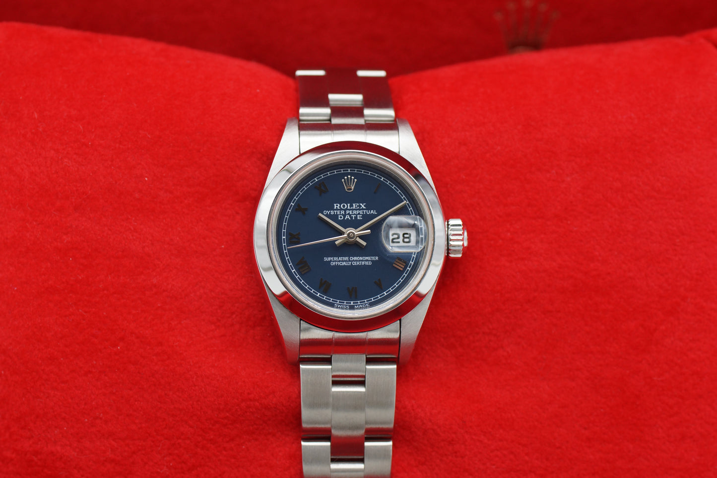 Rolex Lady Oyster Perpetual Date 26 69160 Blau Full-Set 1999