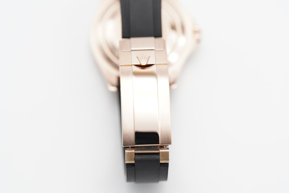 Rolex Yacht-Master 40 Schwarz Roségold 126655 Full-Set 2021