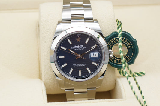 Rolex Datejust 41 Motif Blau 126300 Full-Set 2023