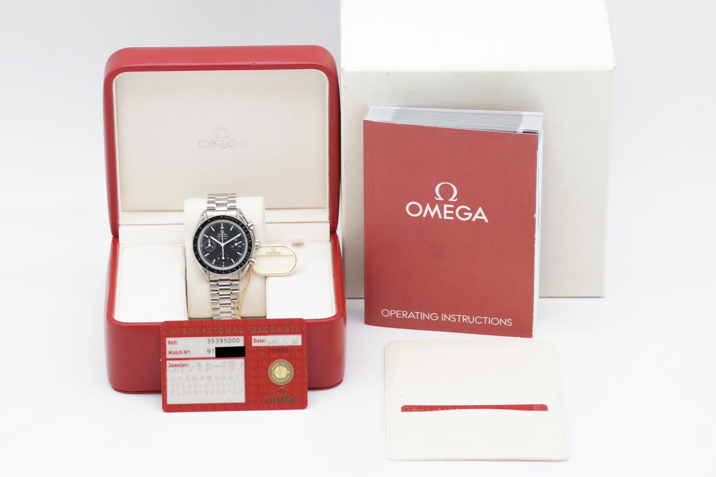 Omega Speedmaster Reduced 3539.50 Schwarz Full-Set 2012