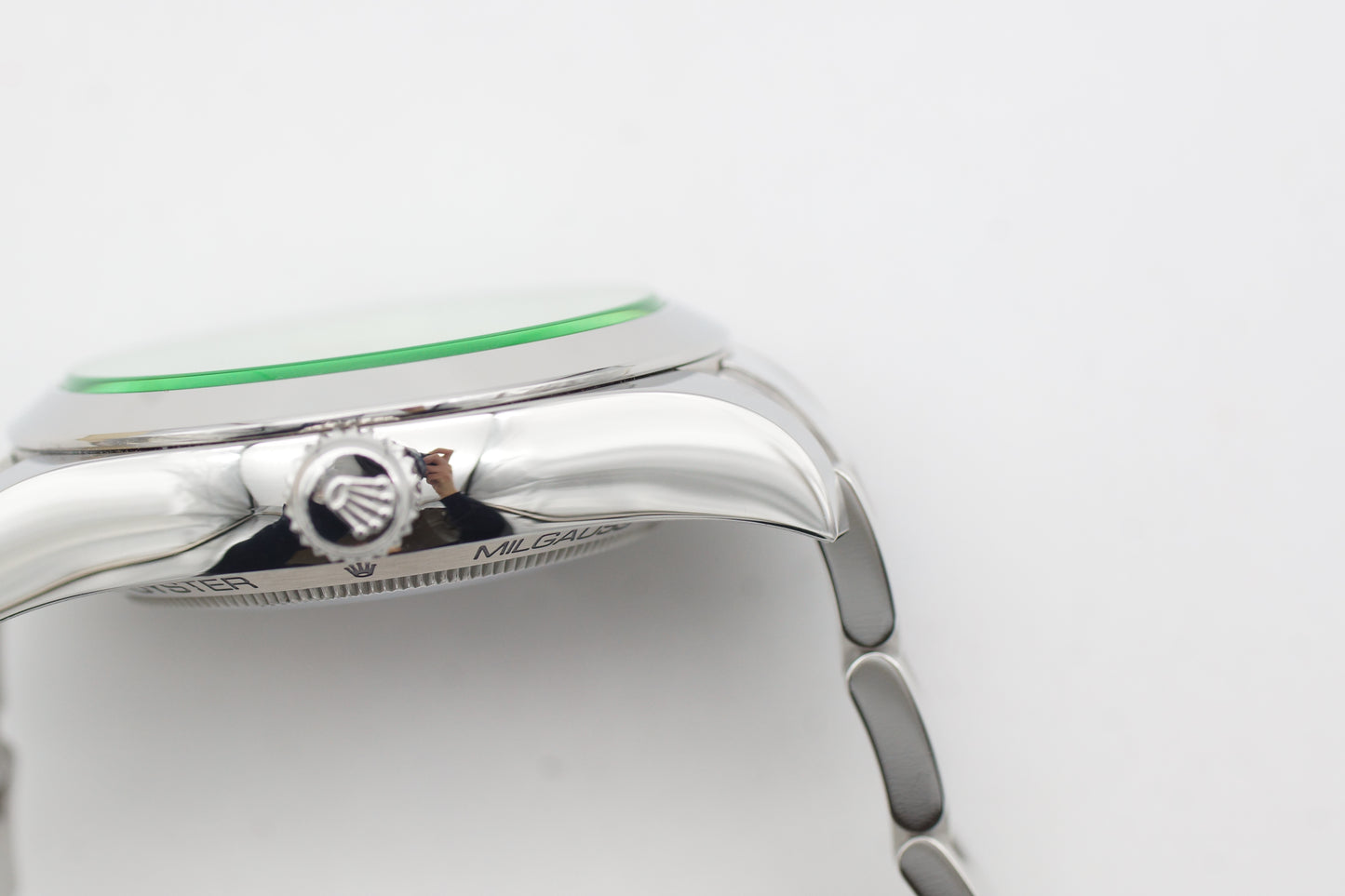 Rolex Milgauss 116400GV 40mm Blau Full-Set 2019