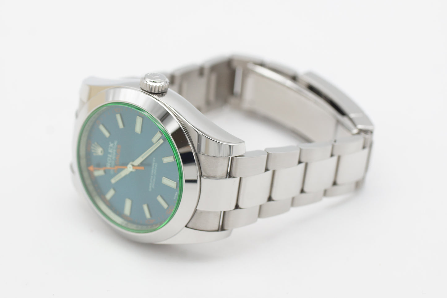 Rolex Milgauss 116400GV 40mm Blau Full-Set 2019