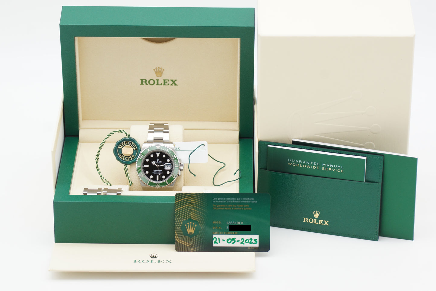 Rolex Submariner Date Starbucks 126610LV Grün Full-Set 2025