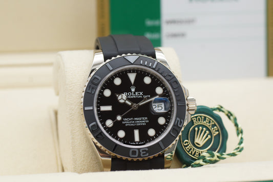 Rolex Yacht-Master 42 226659 Weißgold Schwarz Full-Set 2019