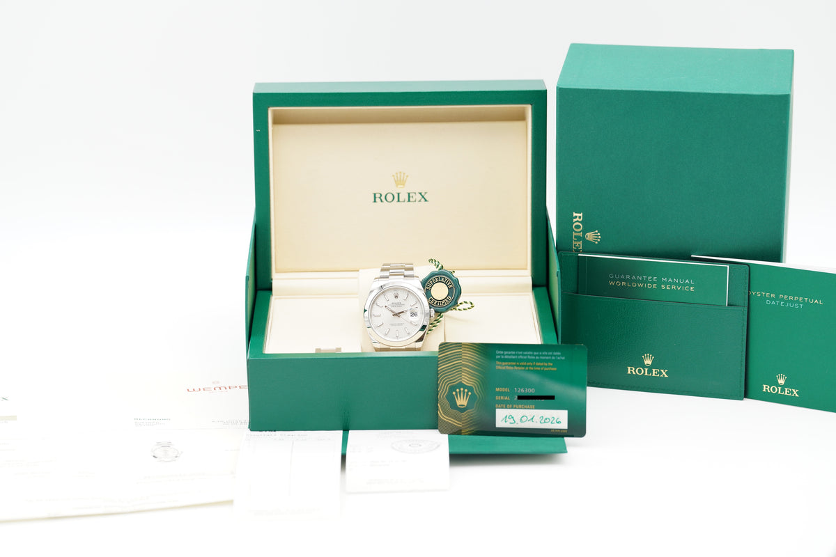 Rolex Datejust 41 126300 Silber Full-Set 2026