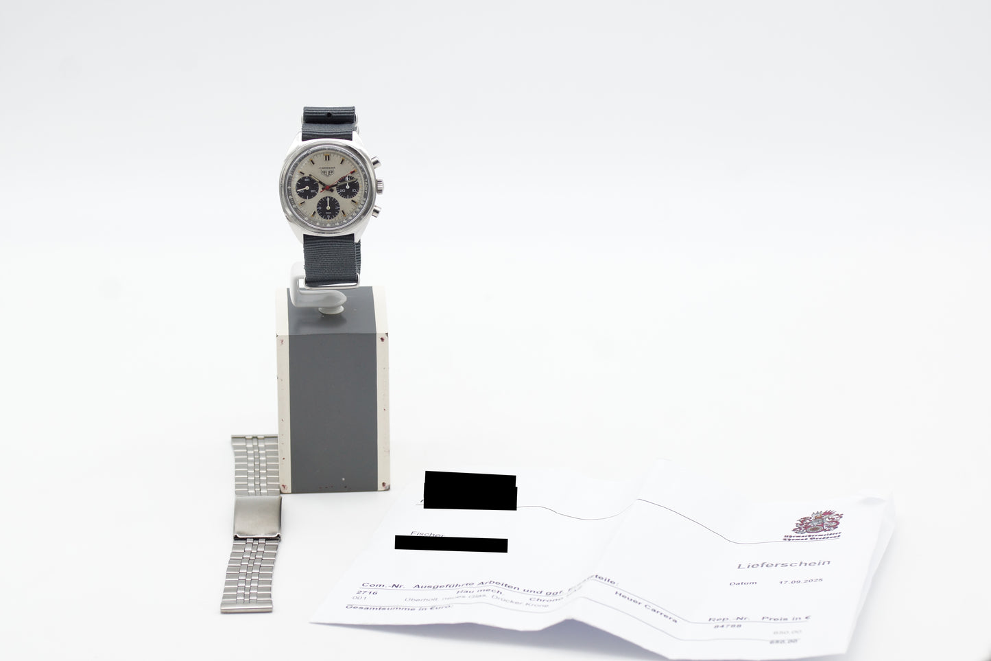 Heuer Carrera 73653 Valjoux Silber 38 mm 1974