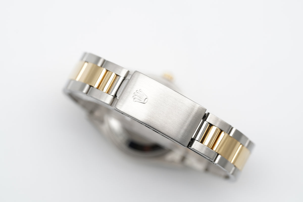 Rolex Oyster Perpetual 34 Bicolor Weiß 15233 1990