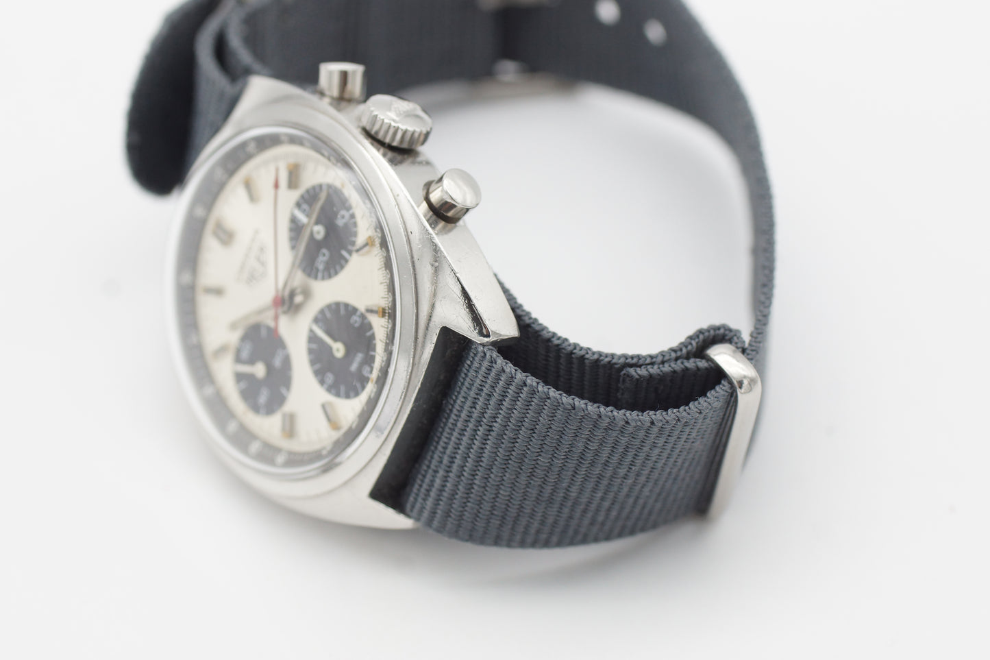 Heuer Carrera 73653 Valjoux Silber 38 mm 1974