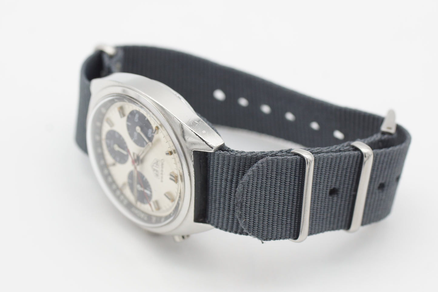 Heuer Carrera 73653 Valjoux Silber 38 mm 1974