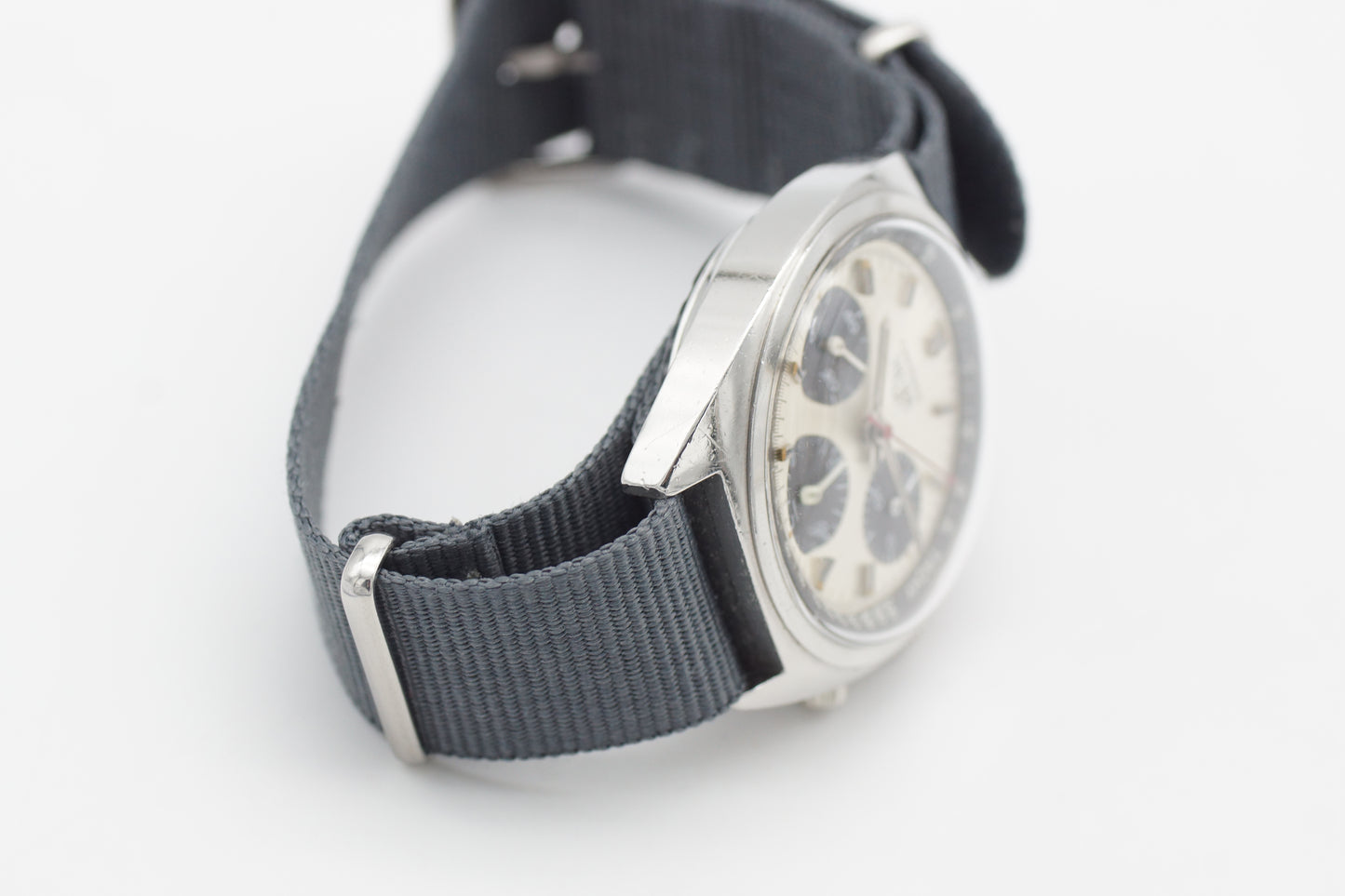 Heuer Carrera 73653 Valjoux Silber 38 mm 1974