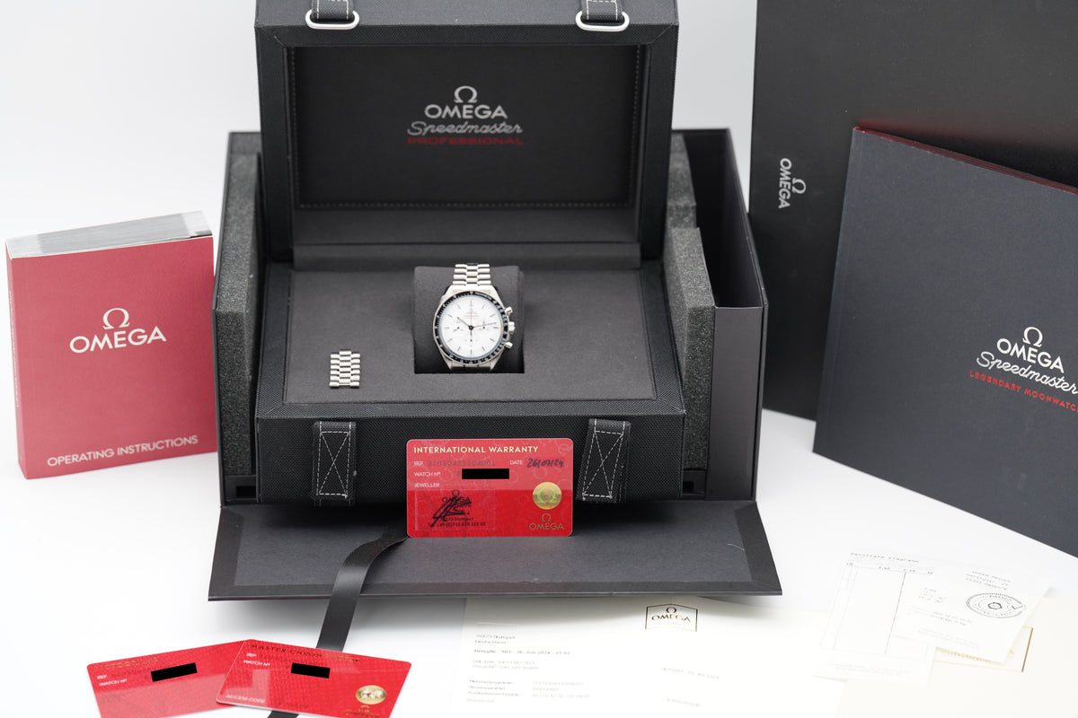 Omega Speedmaster Prof. Moonwatch 310.30.42.50.04.001 Weiß Full-Set 2024