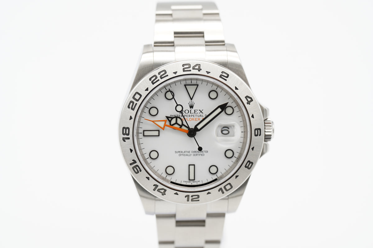 Rolex Explorer II Weiß 216570 Full-Set 2016