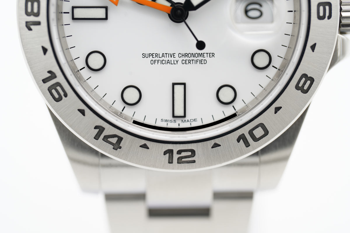 Rolex Explorer II Weiß 216570 Full-Set 2016