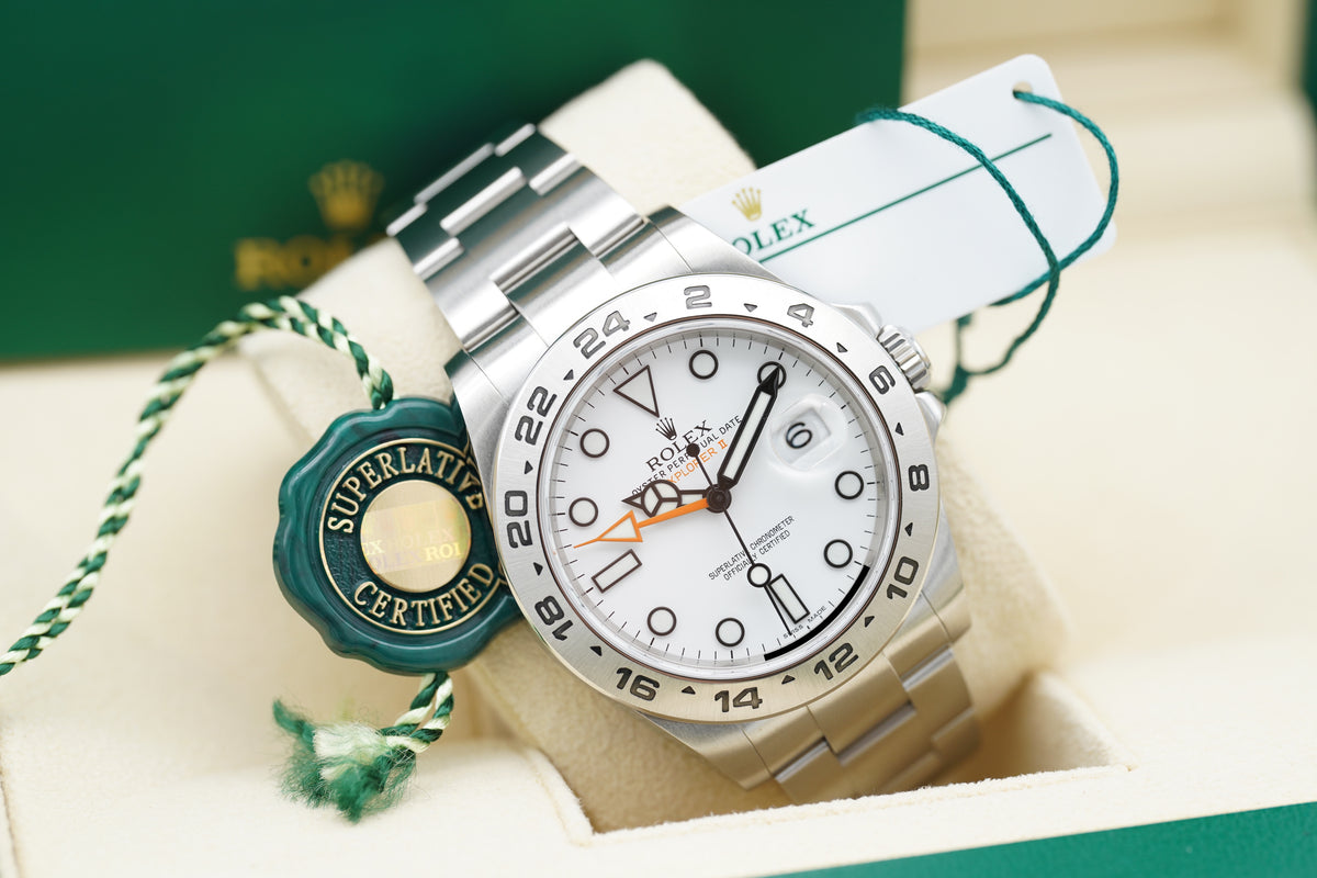 Rolex Explorer II Weiß 216570 Full-Set 2016