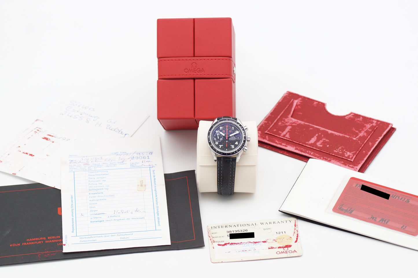 Omega Speedmaster Date 38135326 Box/Papiere 1998