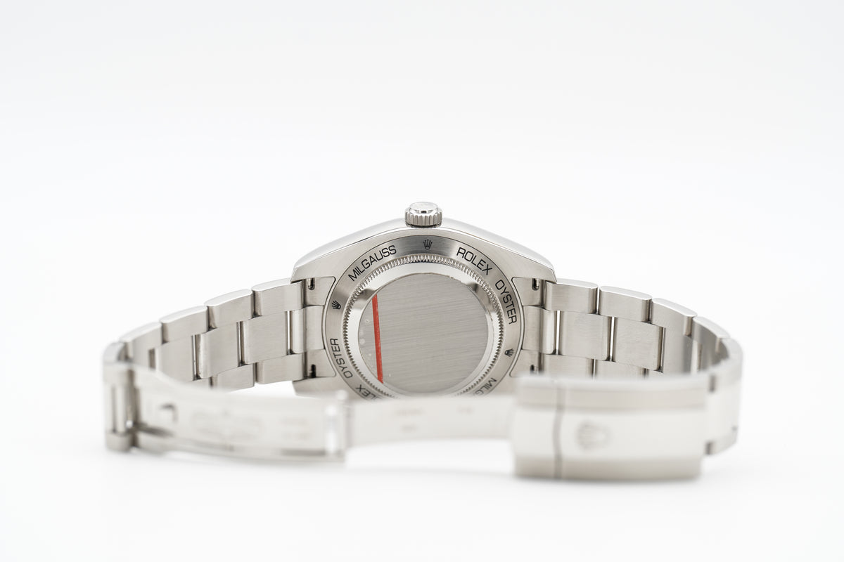 Rolex Milgauss 116400 40mm Weiß Etui 2008