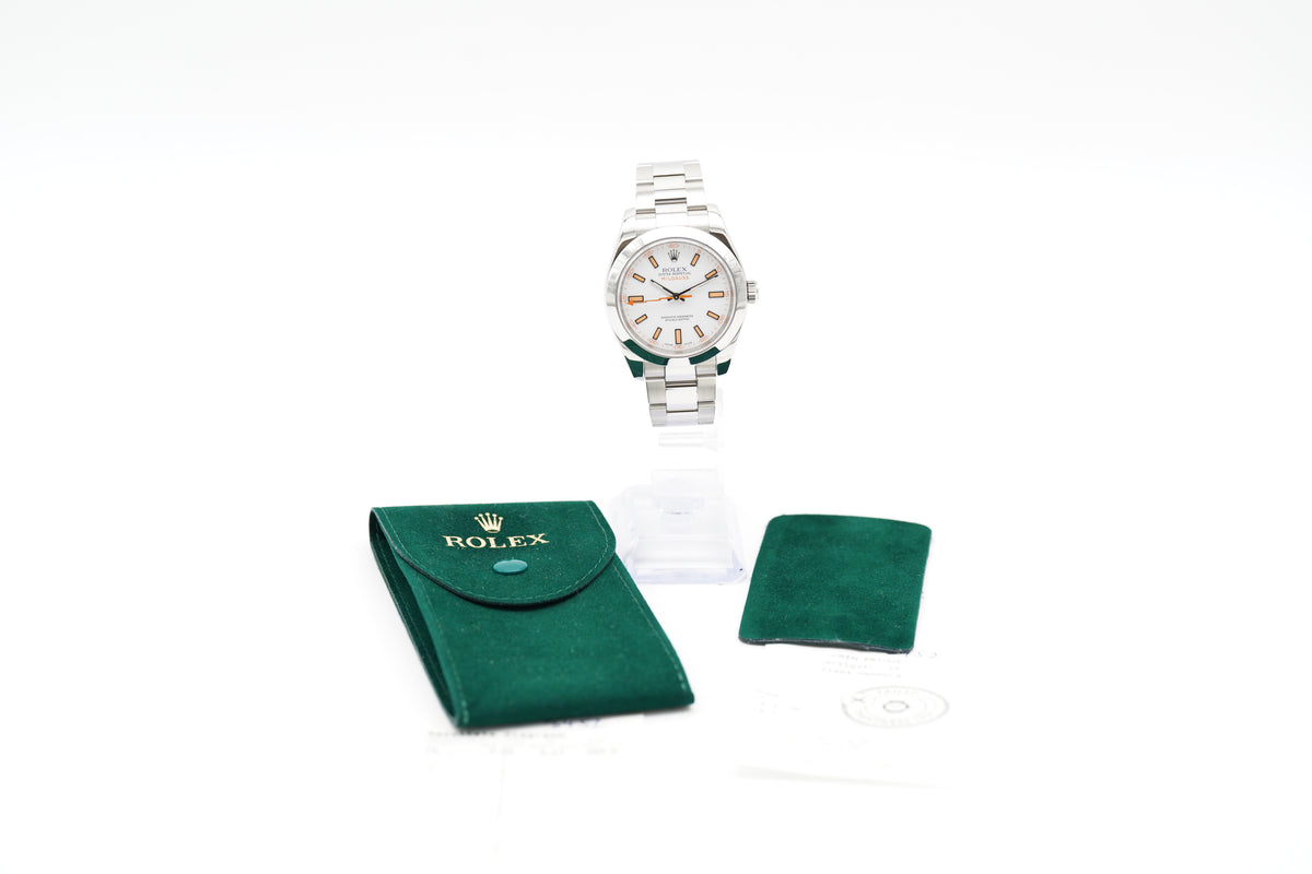 Rolex Milgauss 116400 40mm Weiß Etui 2008